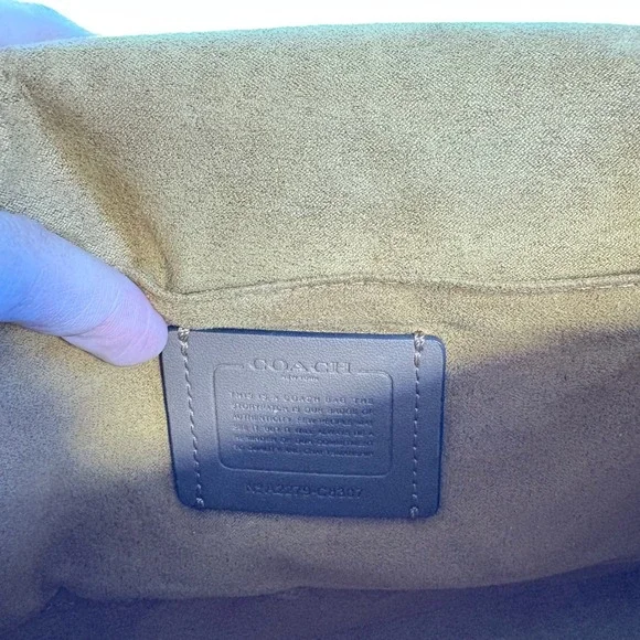 Coach Lonnie Crossbody Bag In Signature Jacquard Gold/Retro Yellow C8307 - Picture 15 of 16